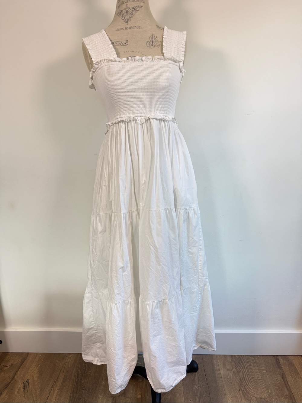 Altar'd State White Smocked Square-Neck Maxi Dress - Picture 8 of 8